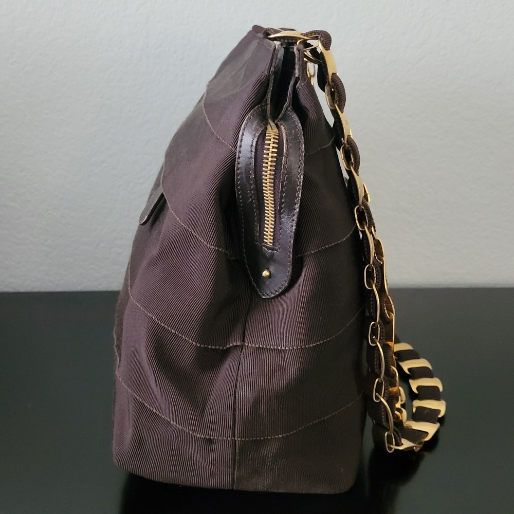 Salvatore Ferragamo Vintage Gancini Vara Chain Shoulder Bag - Picture 6 of 14